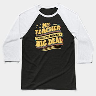 Retro Motivational Teacher Student T-Shirt Funny Student Tee Baseball T-Shirt